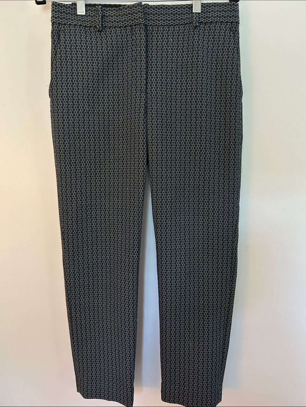 Theory Treeca Shadow Jacquard Cropped Pant Size 4 - Picture 3 of 10